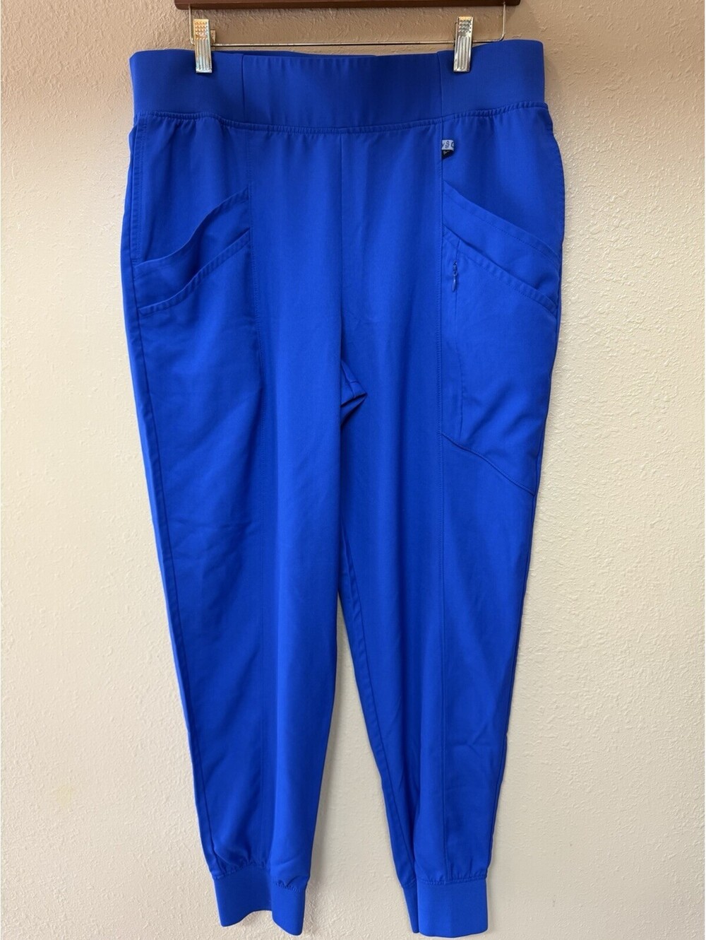 ClimateRIght CuddlDuds Womens Scrub Jogger Blue Pants Size Large